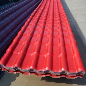 Telha de isolamento de telha ondulada APVC de resina sintética telhas de PVC para casas