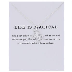 Vòng cổ mặt dây chuyền hình con voi chuồn chuồn mạ vàng thời thượng <span class=keywords><strong>b</strong></span>án buôn, kèm thiệp chúc phúc may mắn, trang sức hợp kim hình học - Product Image 6