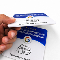 Etiquetas Inteligentes RFID de Acrílico Personalizadas con Chip NTAG213/215 para Marketing en Redes Sociales y Recopilación de Reseñas de Google
