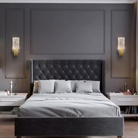 Lampe murale LED créative de luxe pour chambre principale, nouvelle ambiance haut de gamme, pour escalier, chevet, couloir, entrée, corps en fer pour salon