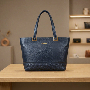 Bolso de Mano Tipo Clutch de Cuero Genuino para Mujer, de Alta Calidad, Ecológico, 100% con Cierre de Cremallera, Dos Correas, Impermeable, Gran Capacidad, para Fiestas - Product Image 1