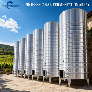 Fermenteur à vin rouge grande capacité Tonsen 10000L 20000L en acier inoxydable à double enveloppe pour vignobles commerciaux et brasseries Ts-2000 - Product Image 6