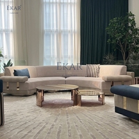 EKAR MEUBLES Offre spéciale Quatre ensembles de table basse en marbre combinée Table d'appoint de salon Fonction de massage Chaise de direction
