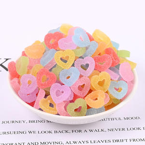 Offre Spéciale : Accessoire en résine coloré en forme de beignet gommeux pour la décoration de pinces à cheveux, de fournitures de bureau et d'artisanat de simulation en forme de cœur. - Product Image 2