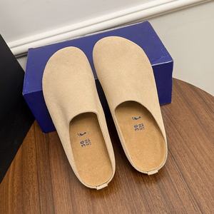 Nouvelles sandales <span class=keywords><strong>Birkenstock</strong></span> 2026 en cuir de vachette respirant, légères, à <span class=keywords><strong>semelle</strong></span> en liège rehaussée, style demi-ouvert, nouvelle collection <span class=keywords><strong>EVA</strong></span> - Product Image 2