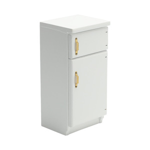 Hao Chang 2025 Nuevo Modelo de Muebles en Miniatura para Casa de Muñecas 1:12, Refrigerador Blanco, Escena de Cocina, Juguete de Casa de Juego, Estilo de Madera DIY, 14+ - Product Image 5