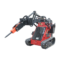 China Mini Kompakt lader Perkins EPA Motor Front Bagger lader Anbau gerät Raupen lader Beweglicher Typ Inklusive Motor pumpe zum Verkauf