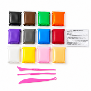 Lot de pâte à modeler à séchage à l'air, non toxique et écologique, 48/24 couleurs, motifs animaux artificiels pour loisirs créatifs et fêtes DIY - Product Image 2