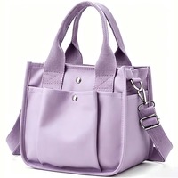 Sac à bandoulière en polyester imperméable de haute qualité, vente en gros, commande en gros, sac à main minimaliste pour femme, sac fourre-tout avec logo personnalisé