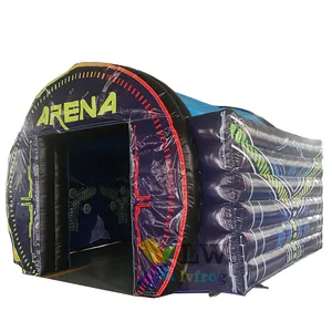Etiketi ışık arena şişme parti atlama oyun xtreme arena ile interaktif oyun sistemi