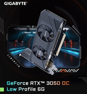 GIGABYTE GeForce RTX 3050 OC düşük profil 6G oyun grafik kartı GDDR6 <span class=keywords><strong>Video</strong></span> belleği DP çıkış PCI Express 14nm DX12 masaüstü yeni - Product Image 2