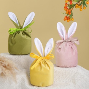 <b>Easter</b> Bunny Ear Velvet Fur-Padded Eco-Friendly Printing <b>Gift</b> <b>Bag</b> & Candy Box for Party and Creative Bundle - Product Image 6
