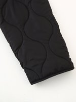 Manteau d'hiver chic et rétro pour femme, nouvelle collection 2026, col rond, orné d'un nœud, style décontracté et élégant, à manches longues.