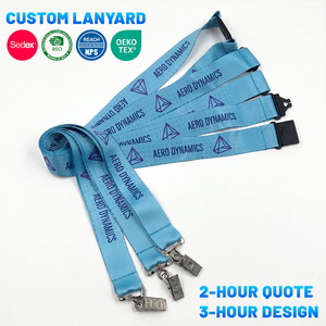 Correas Personalizadas al por Mayor con Logotipo Sublimado, Correa para el Cuello Impresa a Todo Color para Ferias Comerciales y Eventos - Product Image 1