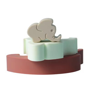 Prodotti per bambini per bambini Desktop da gioco Balance altalena giocattolo per bambini elefante puzzle in silicone giocattolo impilabile - Product Image 2