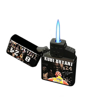 Image de logo imprimé en couleur personnalisée publicité cigarette gonflable noir coupe-vent couverture rabattable briquet à gaz