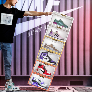 Home Stackable Plastic <strong>Shoe</strong> Storage <strong>Box</strong> clear - Product Image 6
