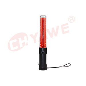 26cm安全プラスチック交通指揮棒ハンドルバトン充電式点滅LED空港バトン防水 - Product Image 4
