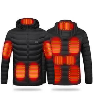 Bracelete de segurança para esqui, casacos para caça de esqui, roupas aquecidas personalizadas usb 4/5/9/11 para inverno