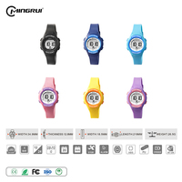 Montre de sport numérique pour enfants MINGRUI avec logo personnalisé, étanche 30M, lumière LED nocturne, alarme silencieuse, batterie 2 ans, CE RoHS OEM ODM