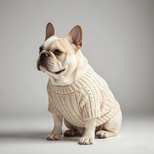 Joymay personalizado al por mayor de lujo de diseño de punto para perros suéter cálido de invierno en XL tamaño lindo Plaid mascota poliéster de punto pulóver - Product Image 4