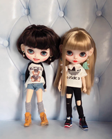 Vêtements de poupée BJD de haute qualité, échelle 1/6, 30 cm, t-shirt fait main pour filles, mini jouets, nouvelle arrivée