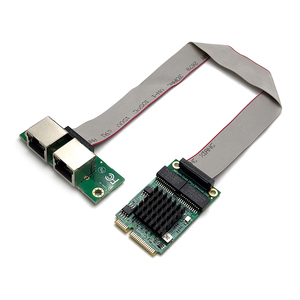 Adaptador Ethernet Gigabit de Doble Puerto I350, Tarjeta de Red Mini PCIe, Tarjeta LAN para PC Industrial, Servidor <span class=keywords><strong>IPC</strong></span> con SRIOV VMD - Product Image 1