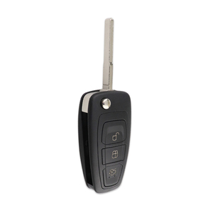 Étui à clé rabattable pour <span class=keywords><strong>Ford</strong></span> Focus Fiesta <span class=keywords><strong>Ranger</strong></span> HU101 couvercle de remplacement de lame 2/3 coque bouton pour télécommande de véhicule - Product Image 2