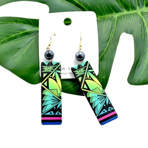 Hợp Thời Trang Hawaii Tonga Samoa Bãi Biển Đảo Phong Cách Acrylic Bông Tai Với Giả Ngọc Trai Dangle Phong Cách Bông Tai Đồ Trang Sức Cho Phụ Nữ - Product Image 3