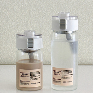 2024 Amazones étudiants de haute qualité transparent sport fitness bouteille d'eau en plastique avec infuseur à thé - Product Image 4