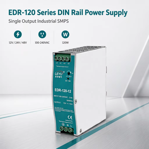 Alimentation électrique sur rail DIN haute efficacité 120 W, série <span class=keywords><strong>EDR</strong></span> 120, convertisseur AC/DC 12 V, <span class=keywords><strong>24</strong></span> V, 48 V pour systèmes de contrôle industriels - Product Image 1