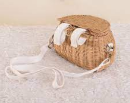 Competitive Price High Quality Handmade Natural Rattan Wicker Bag Baby Stylish Purse With Shoulder Strap Suitable for Short Trip - Product Image 4