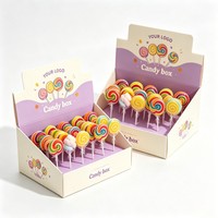 Boîte de présentation de bonbons en gros pour comptoir, présentoir de marché de haute qualité, boîte en papier pour bonbons