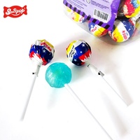 Fruity Tongue Painter Lollipop with Gum Party-Friendly Bottle Packaging