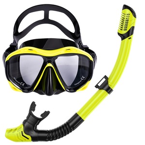 Masque de <span class=keywords><strong>plongée</strong></span> et de snorkeling panoramique 180° flottant haute définition anti-buée étanche durable en verre trempé et silicone simple - Product Image 6