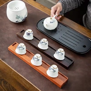 Ebony Solid Wood <b>Tea</b> Cup Drainer Rosewood Storage Rack For Kung Fu <b>Tea</b> <b>Set</b> Accessories - Product Image 3