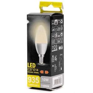 Ampoule LED E14 10W 4000K, lumière blanche neutre, efficacité énergétique, idéale pour l'éclairage décoratif et d'ambiance. - Product Image 1