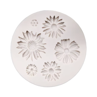 Moule à gâteau en Silicone en forme de Topper personnalisé, cuisson de toutes les formes étoiles Rose fleur prêt à l'emploi chocolat bonbons Fondant moule