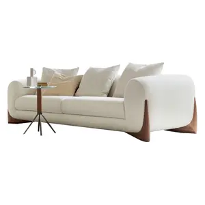 Японский дизайнерский диван для гостиной диван кремовый и тихий стиль ткань небольшая мебель диван
