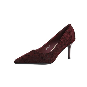 Nouvelles sandales à talons pour femmes, à pois, en cuir PU, talon de 7 cm, élégantes, formelles, pour le bureau, chaussures habillées - Product Image 4