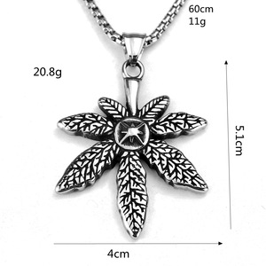 Yunnique-collar con colgante de flor de acero inoxidable para hombre, diseño geométrico, regalo, joyería, accesorio de moda - Product Image 5