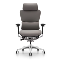 Chaise de bureau exécutive pivotante en maille confortable avec accoudoirs, chaise de bureau ergonomique pivotante avec soutien lombaire