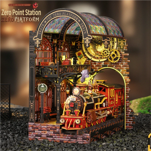 Jiate Zero Point Station – Kit de Modélisme 3D en Bois à Assembler Soi-même, Décoration Créative de Bureau, Ornement - Product Image 3