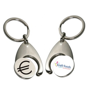 Gantungan Kunci Promosi Custom Mobil Logam Koin Troli Kereta Dorong Bahan Zinc Alloy, MOQ Kecil, Harga Murah, Cetak Grafir, Tren Fashion - Product Image 5