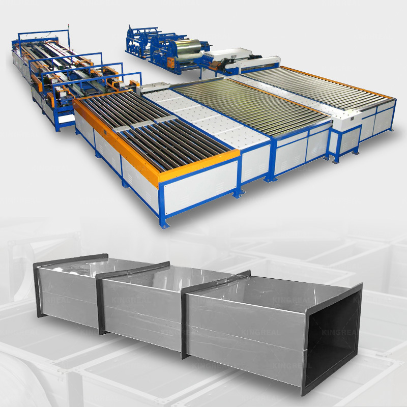 KINGREAL HVAC Automatic Duct Pipe Production