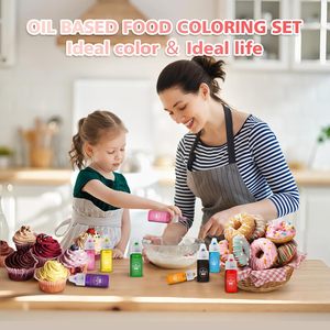 Set di <span class=keywords><strong>8</strong></span> Coloranti Alimentari Organici a Base di Olio, Coloranti Commestibili per Decorazione di Torte, Biscotti e Zucchero, Senza Glutine e Inodore, Made in China - Product Image 6
