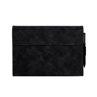Housse de protection complète en cuir souple pour tablette Microsoft Surface Pro 11 10 9 Pro 6/7 Go avec clavier