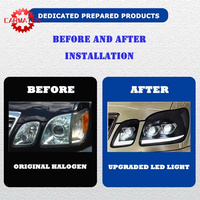 Phares pour Lexus LX470 1998-2007, accessoires de voiture, mise à niveau LED, projecteur de phare, ensemble de phares