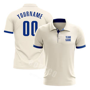 Custom Wit Golfpoloshirt Polyester Spandex Wit Poloshirt Met Kraag - Product Image 6