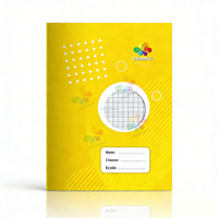 Vente chaude sur le marché africain Cahier d'exercices standard 17x22cm Gamme complète de pages Pour la distribution scolaire à Madagascar